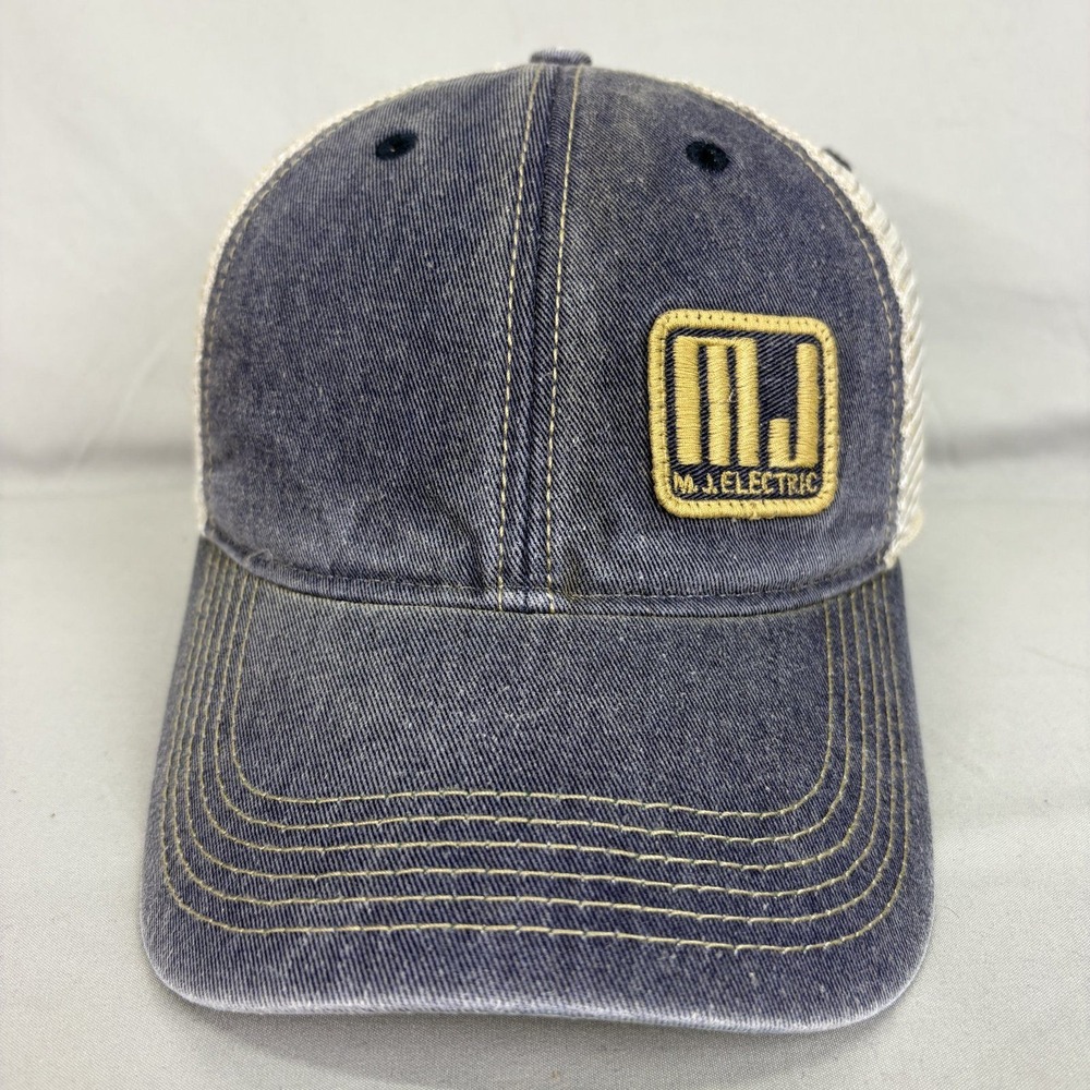 Legacy Trucker Hat MJ Electric Mens OSFA Blue Denim Mesh Snapback Cap